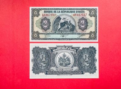 Haiti   2  Gourdes. 1984. Pick  240 . ( Uncirculated )