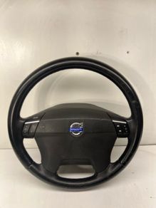 Volvo Xc90 2011 Black Leather 4 Spoke Steering Wheel With Buttons A2l11b5s