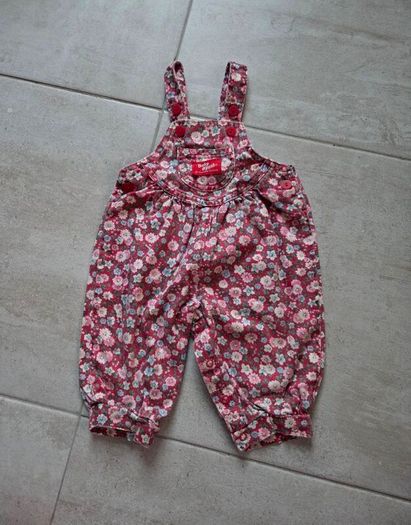 Vintage, Made In USA, 80's OshKosh B'gosh Floral Denim Overalls/Dungarees. Rare.