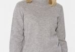 Isle - Lambswool Polo Neck Jumper  size M /14-16