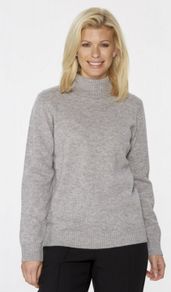 Isle - Lambswool Polo Neck Jumper  size M /14-16