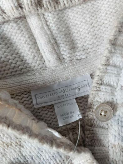 The Little White Company Knitted Jumper with Hood
