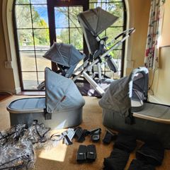Uppababy Vista 2 Twin Travel Set