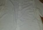 White Beaded Collar Shirt