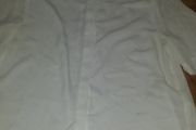 White Beaded Collar Shirt