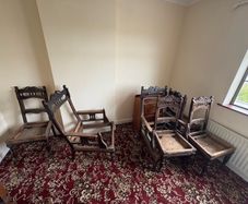 brown vintage chairs