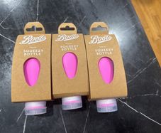 Set of 3 brand new squeezy travel bottles