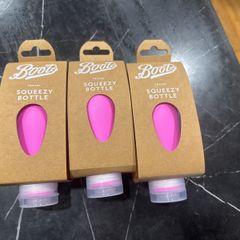 Set of 3 brand new squeezy travel bottles