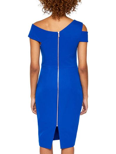 Stunning Ted Baker - Midi Dress - Royal Blue - Size 1 UK 8 - BNWT RRP 200