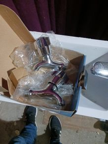 taps and mixers to suit a Belfast sink Kitchen