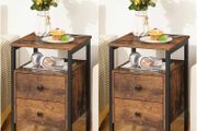 Set of 2 nightstands Brown