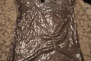 Grey Sequined Top