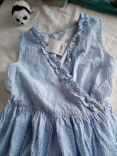 Next pretty blue and white stripped dress