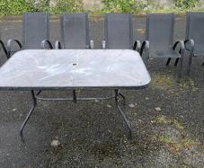 Outdoor furniture set table and 6 chairs