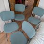 4 IKEA Karljan Chairs - good condition, in blue (Kabusa turquoise) Image 4