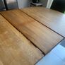 Solid extendable oak table- very good in Image 6