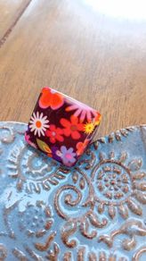Flower Ring Black