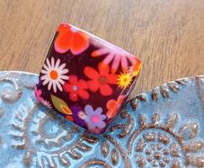 Flower Ring Black