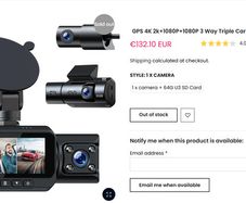 3 Way 4K Gps Dash Cam.