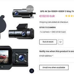 3 Way 4K Gps Dash Cam.