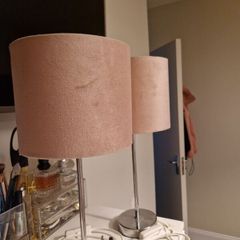 curtains lamp vase and lampshade