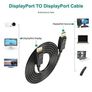 Cable Matters 4K DisplayPort to DisplayPort Cable 2m (DP to DP Cable) with 4K (3840 x 2160@60Hz), 2K (2560 x 1440@144Hz) support - 2 Metres Image 2
