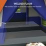 Six-Man Camping Tent, with Small Rainfly and Accessories - Orange Image 6