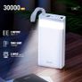 Hoco - Powerful Power Bank (J73) - 2xUSB-A, Micro-USB, USB Type-C, Lightning, LED Display and Flashlight, 30000mAh - Black Image 9