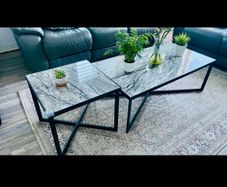 coffee table original marble stone big & small