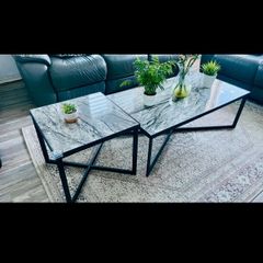coffee table original marble stone big & small
