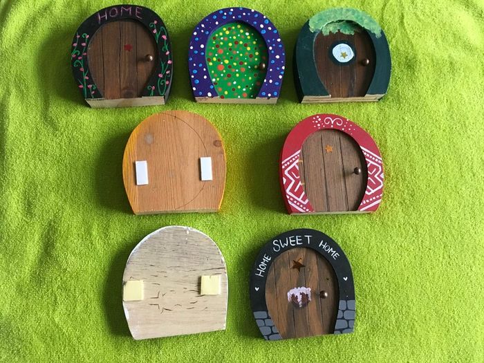 Fairy doors hand made.