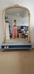 large gold mirror