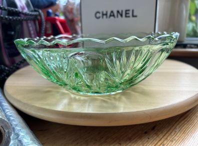 Vintage Green Bowl