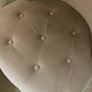 Grey velvet bedroom buttoned armchair Image 3