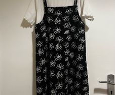 Girls summer dress & Tshirt combo age 10-11 years