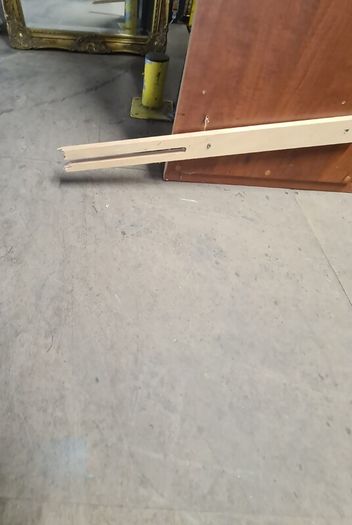 Wooden Bed Headboard with Minor Defect