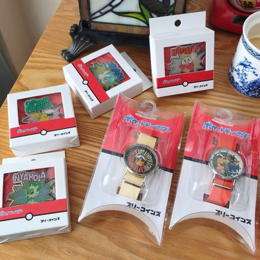 Pokemon Watches & Pins.