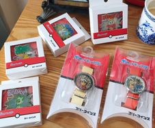 Pokemon Watches & Pins.