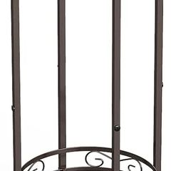 2-Tier Tall Metal Plant Stand, Bronze, 70x30cm, Indoor/Outdoor, Anti-Rust, Easy Assembly