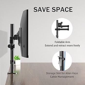 NEW SALE | Dual Monitor Mount, Double Monitor Arm for 13-32 inch LCD LED Screens, Tilt Swivel Rotation Height Adjustable PC Monitor Arm Desk Mount up to 10kg VESA 75/100mm Monitor Stand