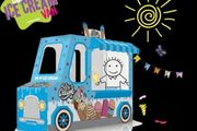 BNIB Cardboard Colour-in Ice-cream Van