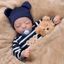 FREE EXPRESS SHIPPING Reborn Babies - 17 Inches Handmade Lifelike Baby Dolls Boy Soft Cloth Body, Like a Real Baby Image 3