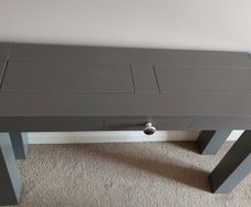 Console Table Grey Painted with 1 Drawer