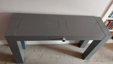 Console Table Grey Painted with 1 Drawer