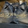 Ed Hardy x Bershka trousers, practically new Size 38-40, baggy/oversized fit Image 2