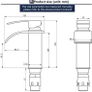 Waterfall Bathroom Faucet Wash Basin Mixer Tap Hot and Cold Water Sink Taps Single Handle Basin Taps Mixer Bathroom Tap Accessories Chrome Brass (FREE POSTAGE) Image 5