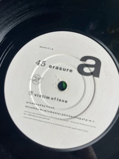 Erasure Sometimes picture sleeve vinyl record single in vg+ condition