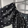 Polka dot Open shoulders long sleeve Dress, size 12 Image 3