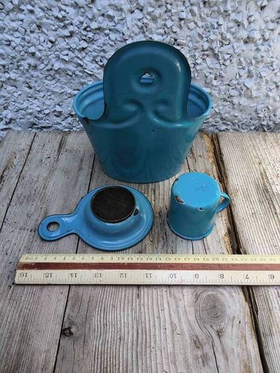 vintage enamel toys, Danish vintage, Glud and Marstrand enamel ware