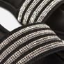 BRAND NEW Black Diamante Sandals: Size 5 Image 2